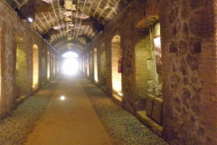 Interior de uno de los túneles
