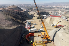 Trabajos en el túnel de Viator, lado Almería. 02/2024. Foto Adif Alta Velocidad.