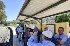 Esperando el tren en la estación de La Unión. Foto: Gonzalo Amat.